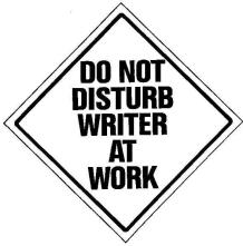 Do Not Disturb Writer sign (2)