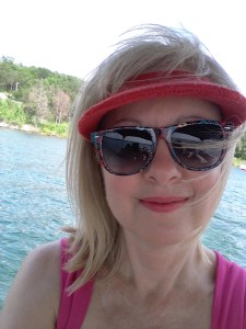 Me at lake with red visor (2)